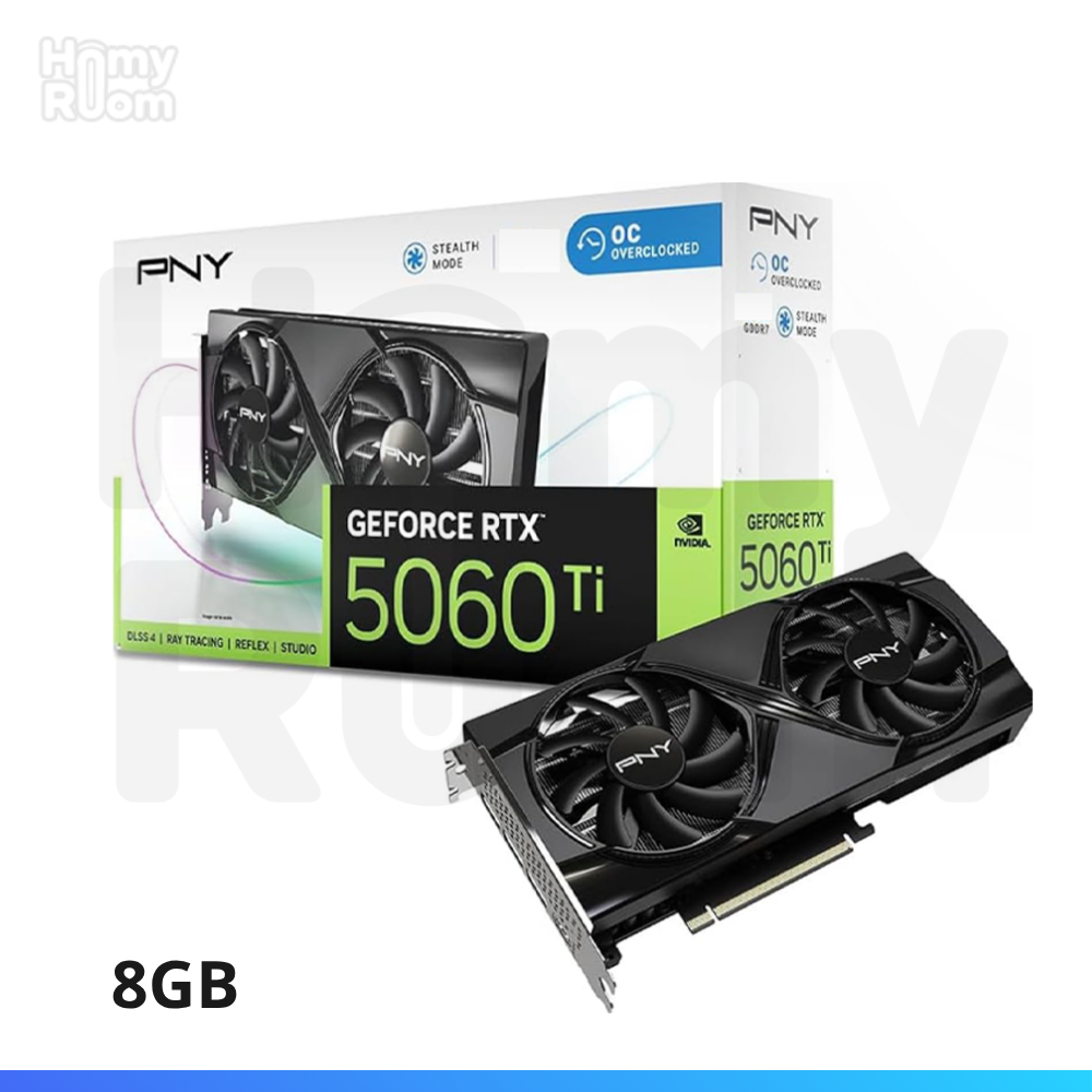 TARJETA VIDEO NVIDIA GEFORCE RTX 5060Ti 8GB PNY DUAL
