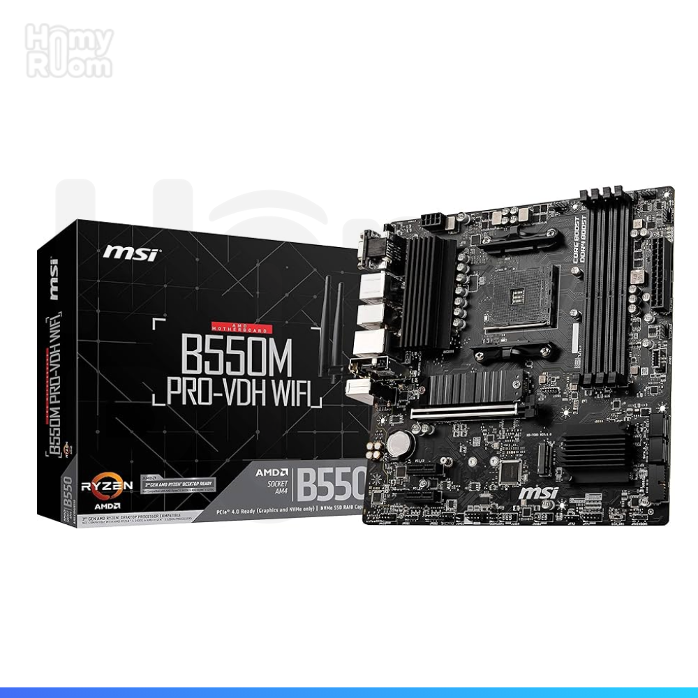 PLACA MADRE MSI B550M PRO VDH WIFI, DDR4 PC