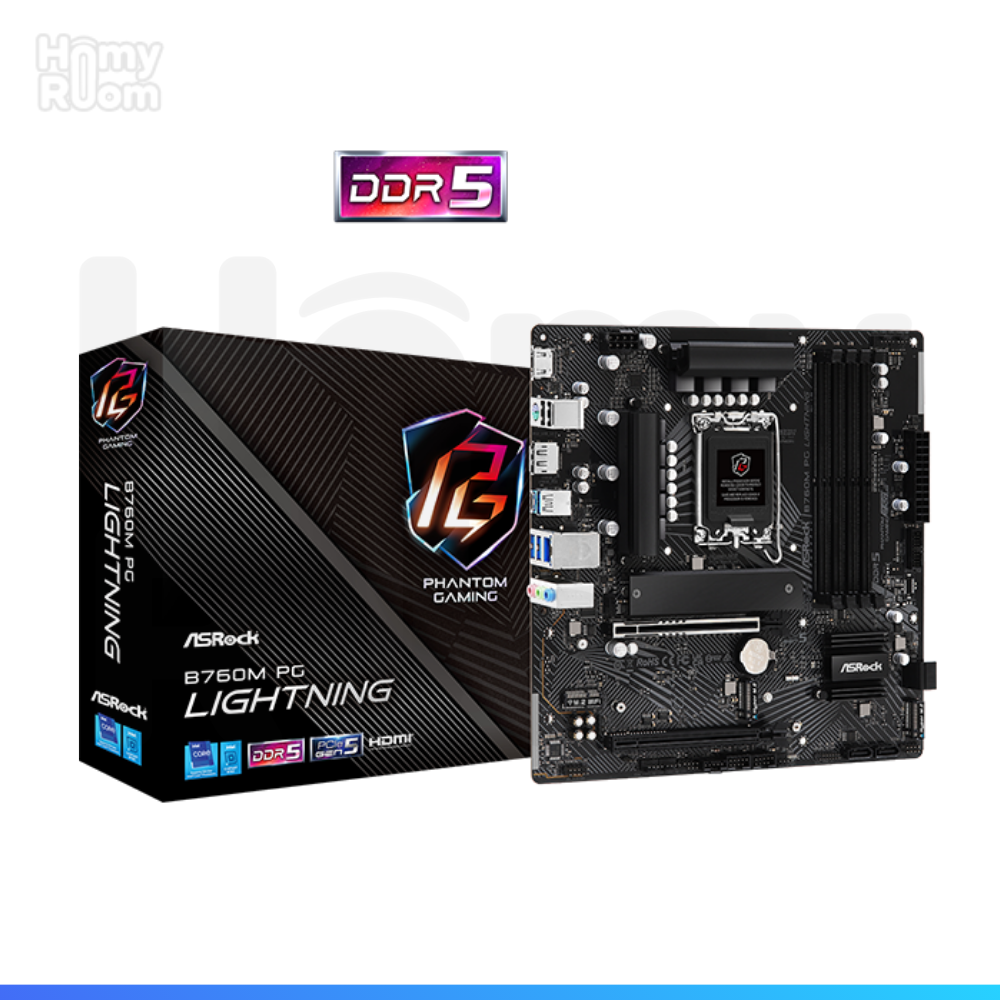 PLACA MADRE ASROCK B760M PG LIGHTNING, DDR5 PC
