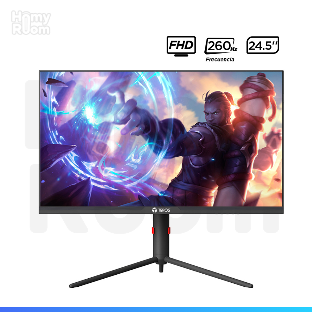 MONITOR PLANO GAMING TEROS TE-2472G, 24.5" FHD VA, 260HZ, 1 MS TAC