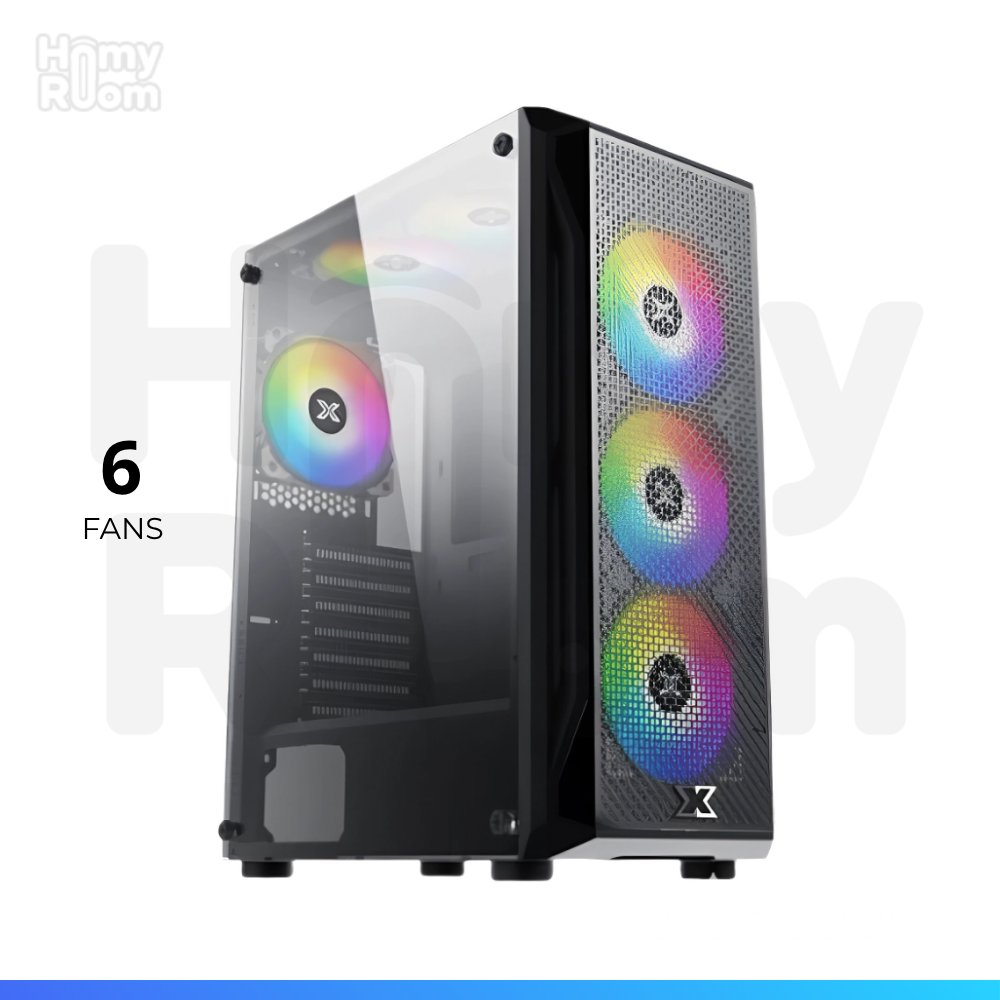 CASE GAMER VALORANT ATX 6 FAN MESH/MALLA