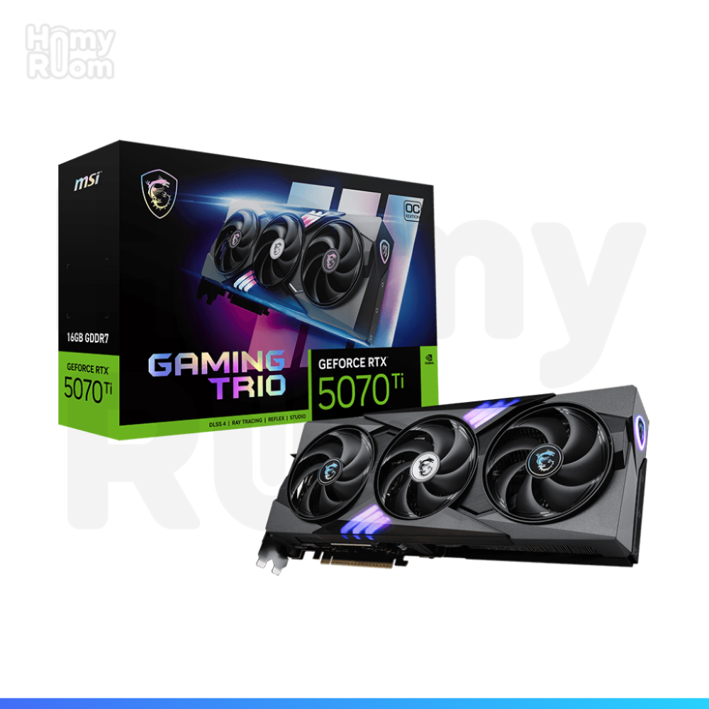 TARJETA DE VIDEO RTX 5070 TI MSI GAMING TRIO OC 16GB GDDR7